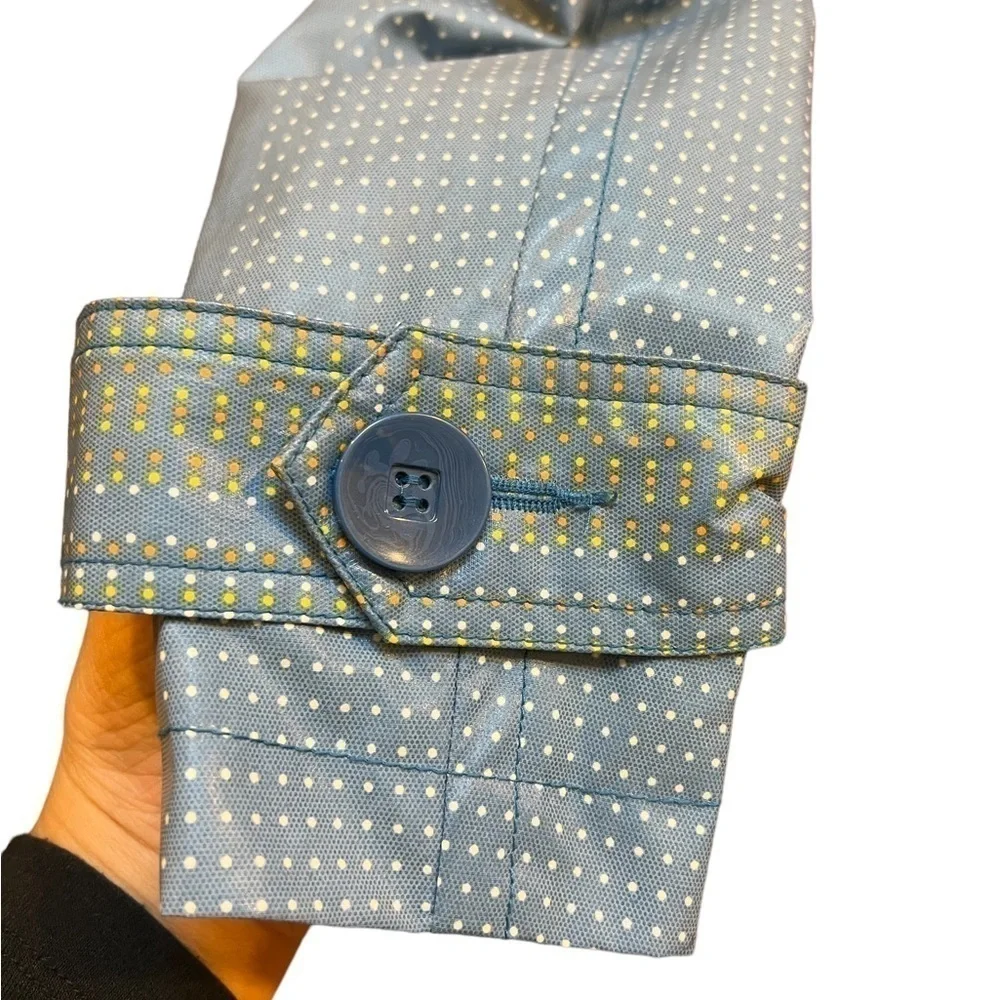 Tulle Women’s Lined blue dotted trench coat in Small - Picture 14 of 15